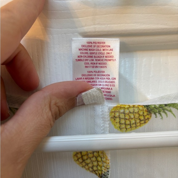 Xhilaration Pineapple Print Sheer Cover-Up - Picture 5 of 5